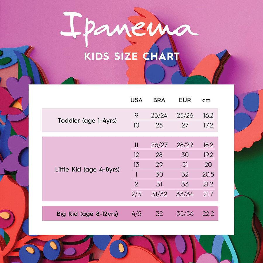 ipanema wave heart kids flip flops - stylish and comfortable summer sandals with non-slip sole for active play black and black size 10-11 sandals