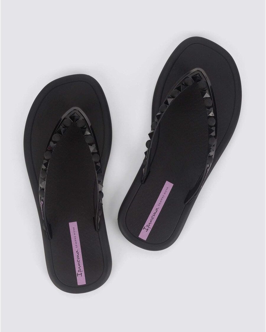 ipanema meu sol rasteira womens flip flops - studded flip flops for women flip flops with arch support beach flip flops dressy women flip flop studded sandals blacklilac size 8 flip-flops