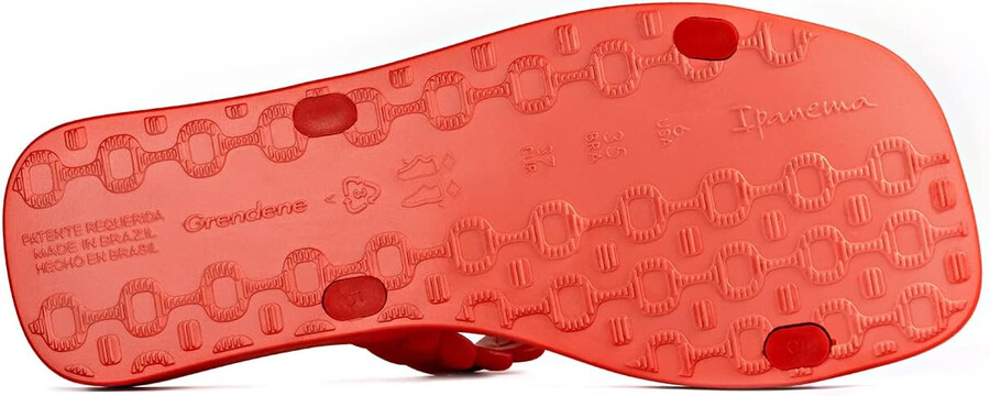 ipanema womens fever slides - comfortable and trendy slip-on sandals flip flops for women with braided double straps red 7 slides