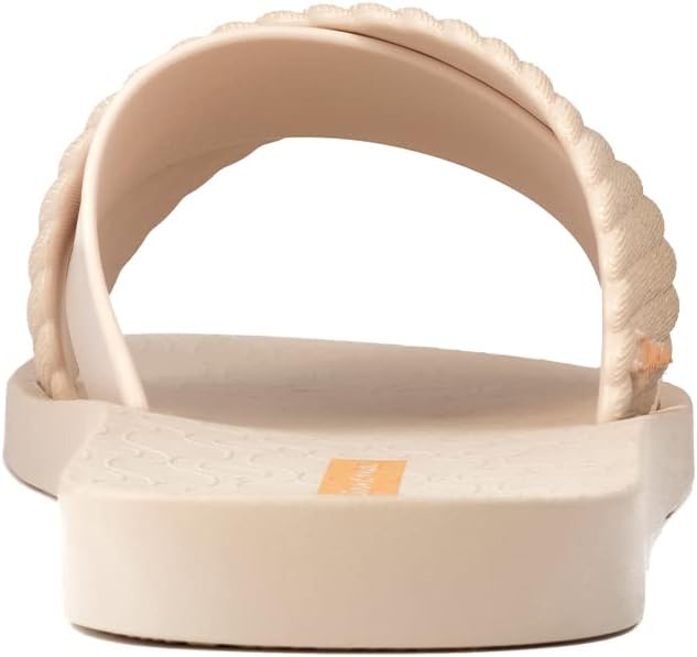 ipanema womens street ii slides - comfortable and trendy slip-on sandals flip flops for women with wide minimalist crisscross upper beigebeige 7 flip-flops