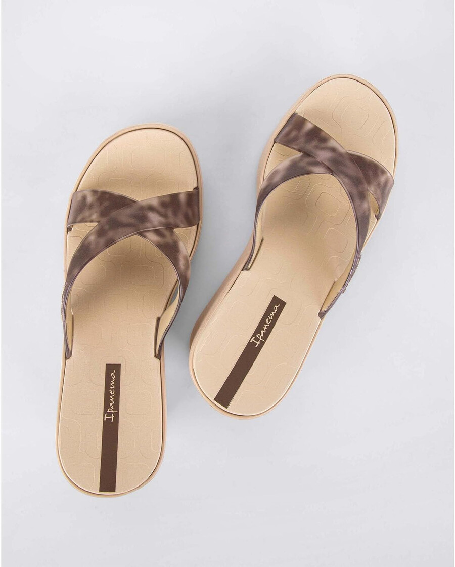 ipanema high fashion womens platform slides - comfortable slip on platform sandals for women dressy summer heels wedge sandals summer dress sandals womens platform sandals beigeclear size 6 slides